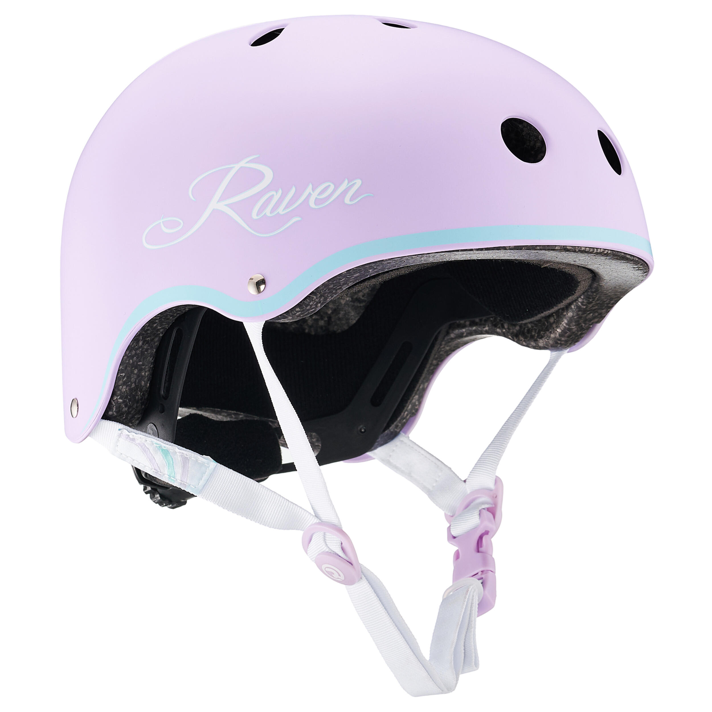 Raven - Casque De Vélo, Roller Et Skateboard Pour Enfants Et Adultes Essto Purple - Casque - Vert|violet - 40 M - Decathlon
