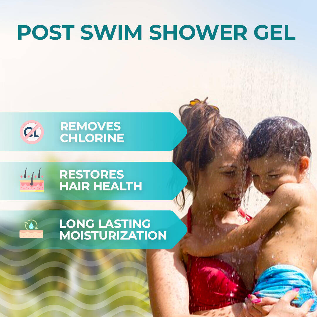Post Swim Shower Gel for Adults & Kids 400 ML (pack of 2) -  3