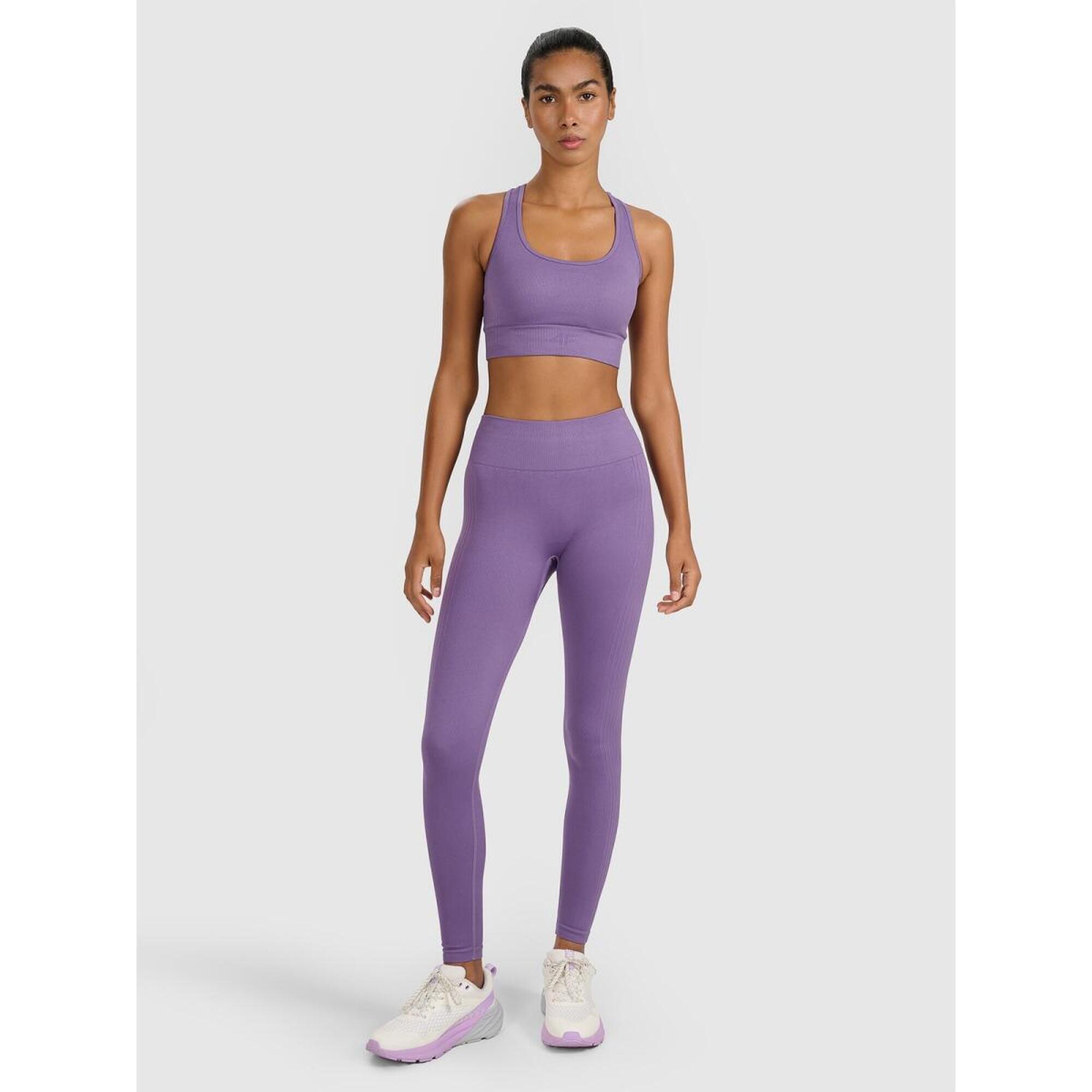 4F Bezešvé legíny na jógu s vysokým pasem 4F