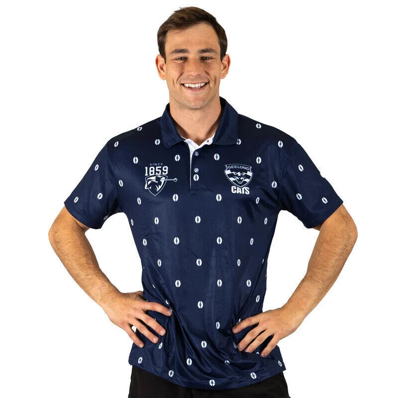 AFL 'Mulligan' Golf Polo - Geelong Cats - Adult - Mens - Polo