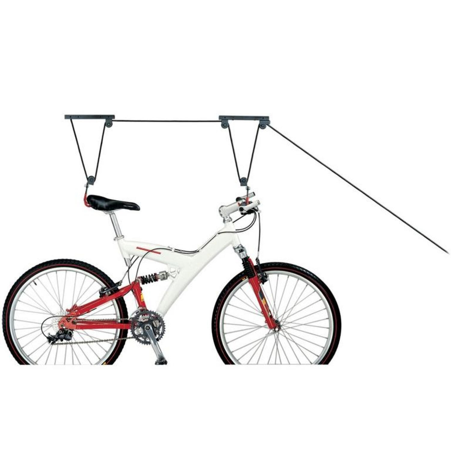 Icetoolz - Range Velo A Poulies Plafond Ice Toolz P621 - Pneu - Noir|rouge - Taille Unique - Decathlon