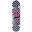 Skateboard Rad Checker Stripe 8"