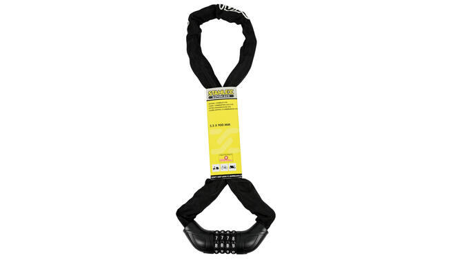 Cadenas à chaîne Ø5.5mm/90cm cadenas à combinaison noir 4/4