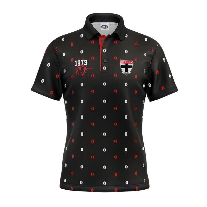 AFL 'Mulligan' Golf Polo - St Kilda Saints - Adult - Mens - Polo