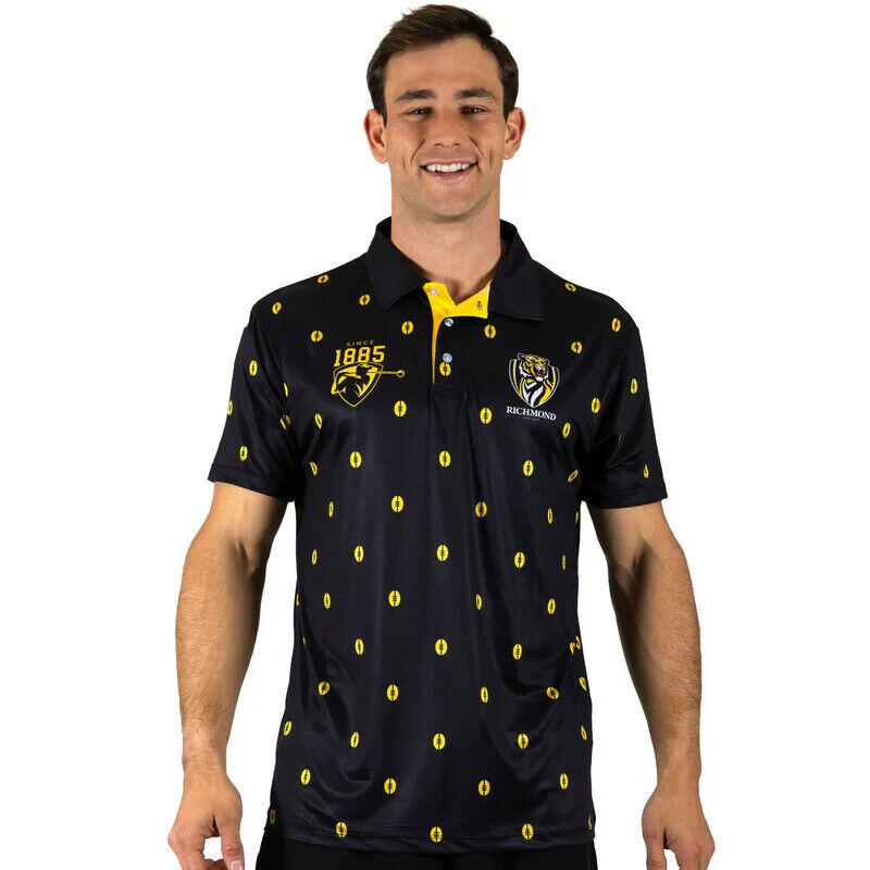 AFL 'Mulligan' Golf Polo - Richmond Tigers - Adult - Mens - Polo