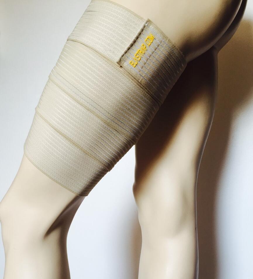 Protège cuisse manchon compression élastique - Claquage élongation contracture 1/6