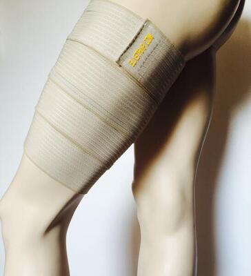 Protezione coscia a compressione elastica - Strappi stiramenti contratture