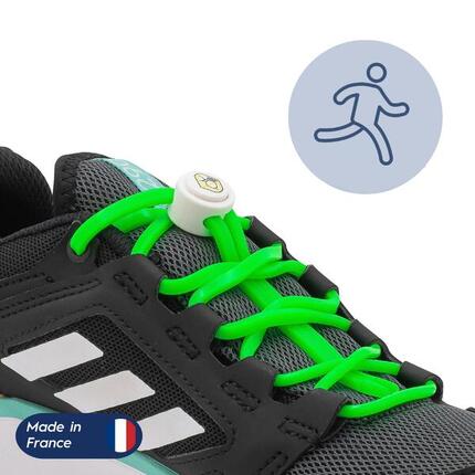 Lacets Élastiques Course Running Confort Optimal en Silicone - noir