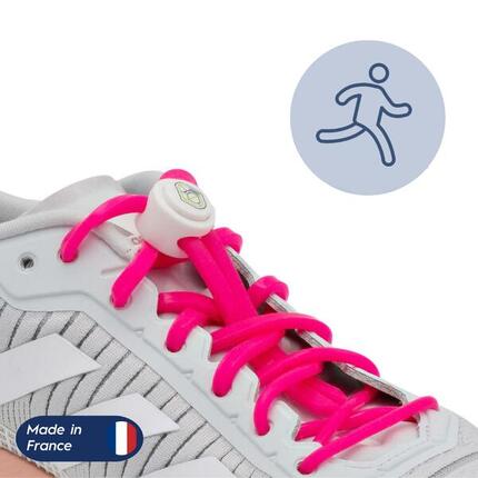 Lacets Élastiques Course Running Confort Optimal en Silicone - noir