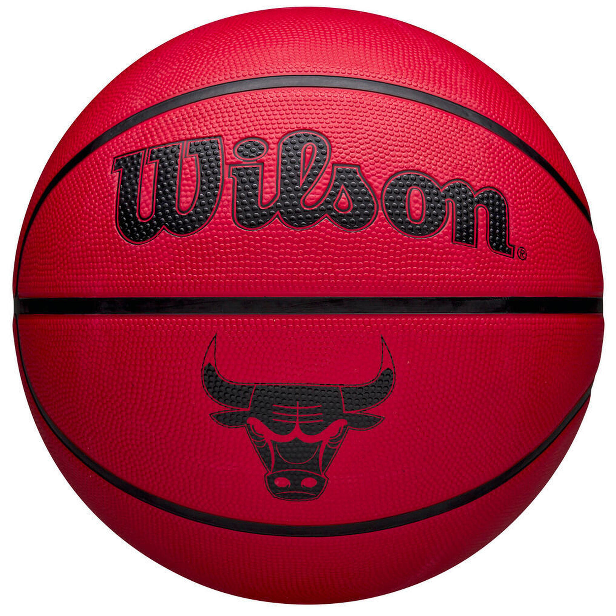 Wilson - Ballon De Basketball Wilson Nba Team Tribute Solid – Chicago Bulls - Ballon De Basket - Rouge - 5 - Decathlon