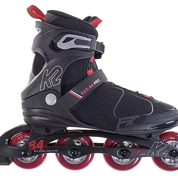 K2 F.I.T 84 Pro Inline Skates - Black/Red - 42
