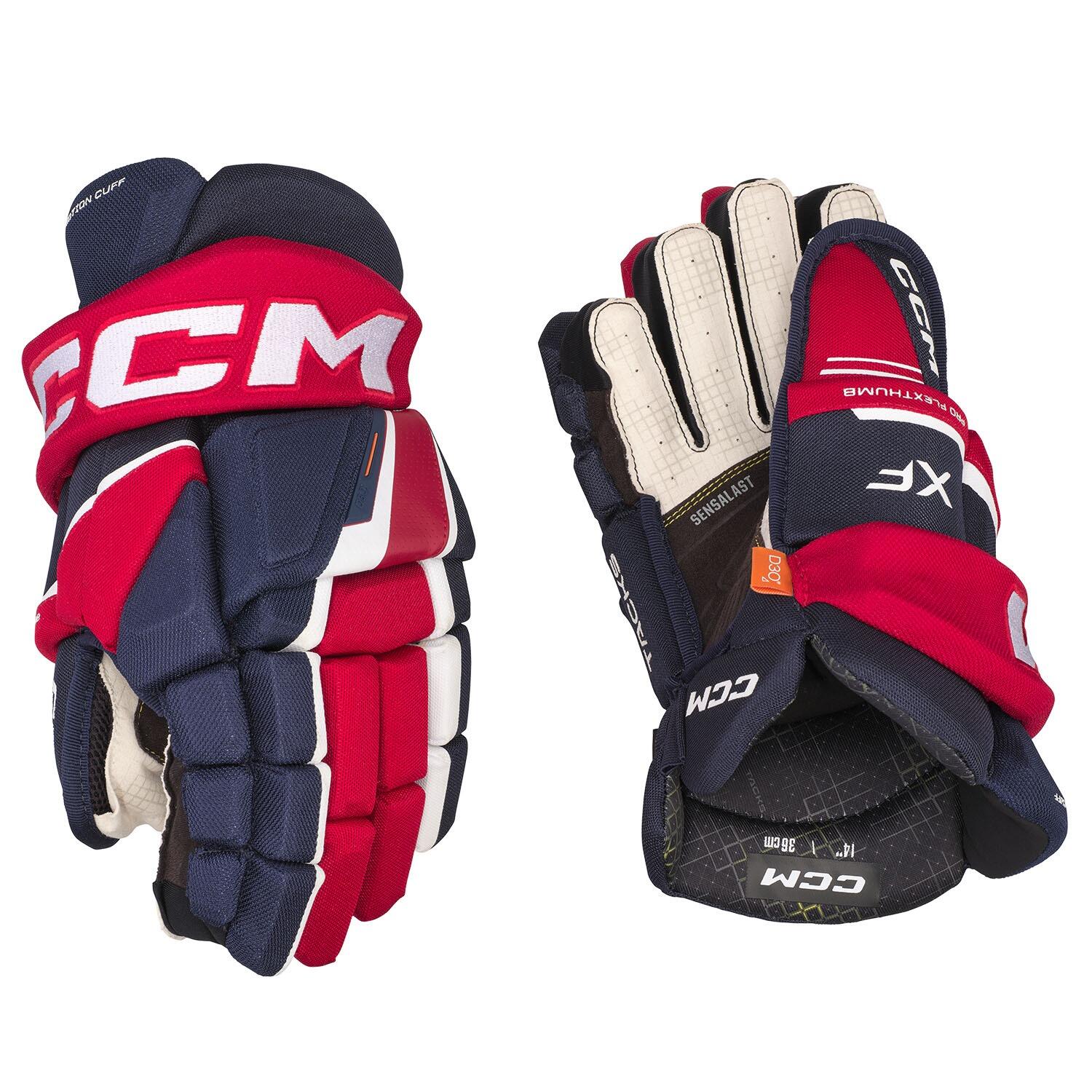 CCM - Tacks Xf Ijshockeyhandschoenen - Senior - Navy//rood/wit - 14" 3/6
