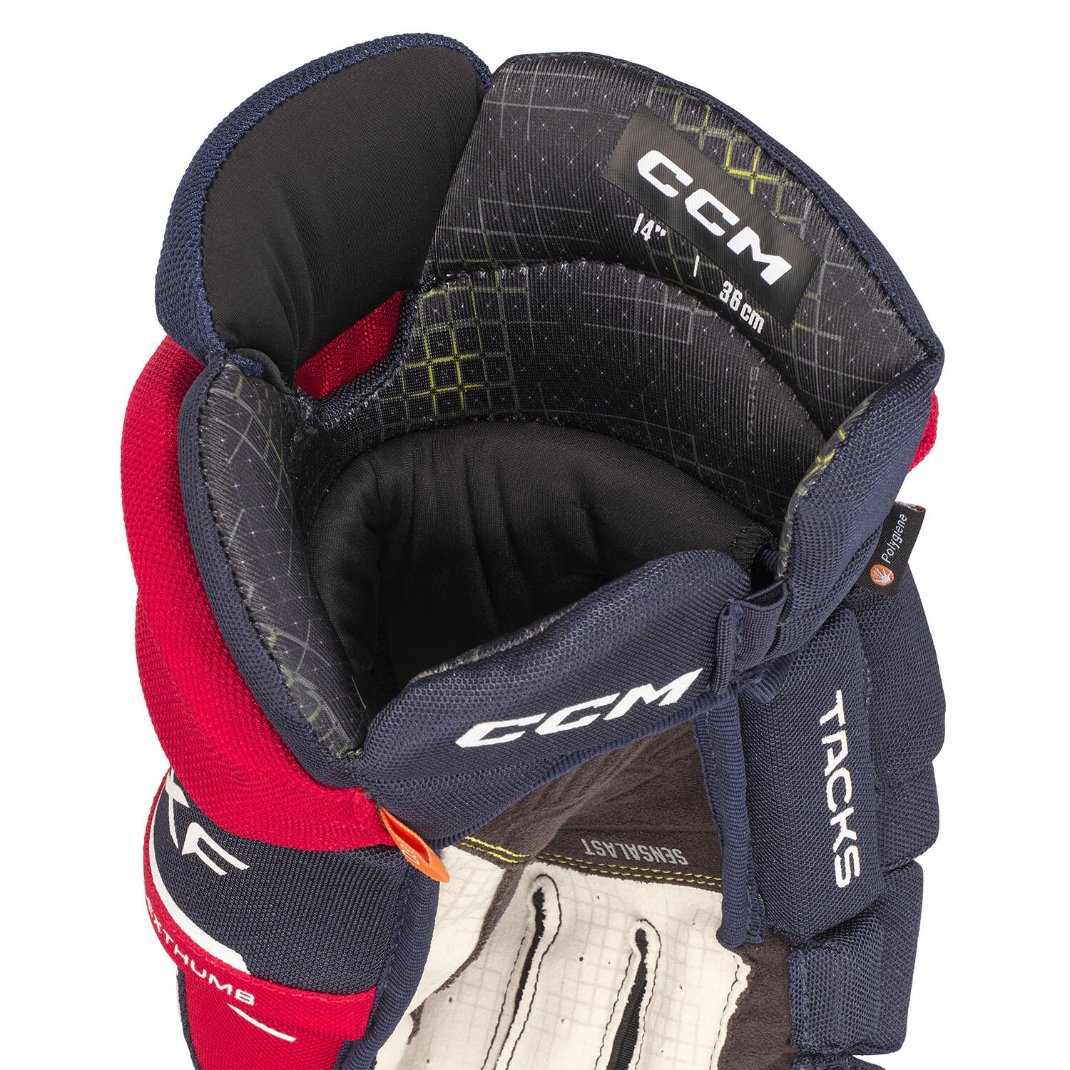 CCM - Tacks Xf Ijshockeyhandschoenen - Senior - Navy//rood/wit - 14" 4/6
