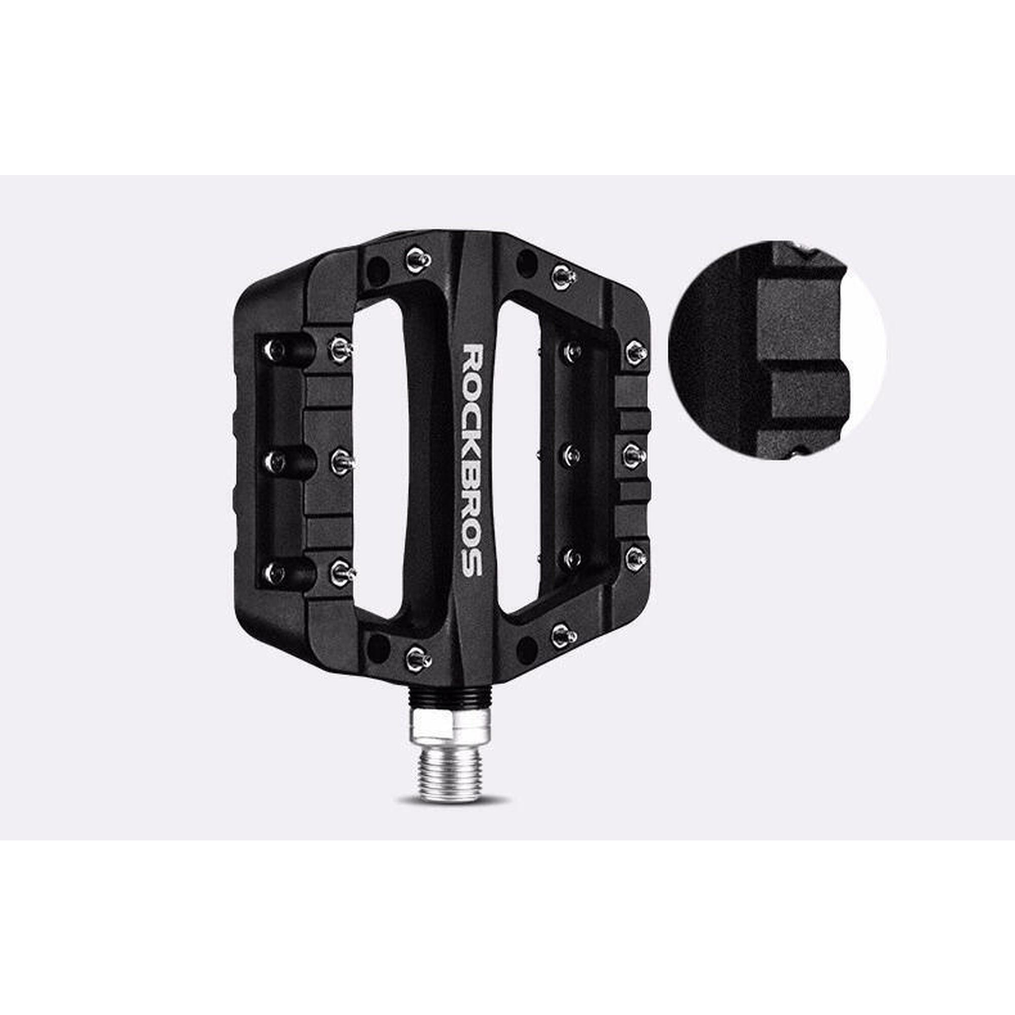 BK Pedale de bicicletă din fibră de nailon - Negru