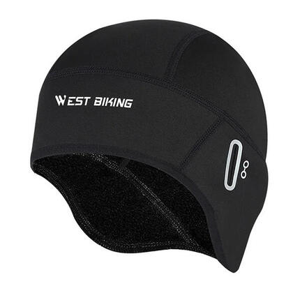 Bonnet Coupe Vent Polaire avec Trous pour Lunettes Gris
