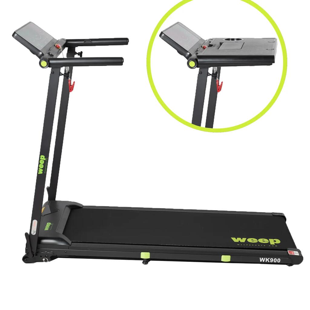 Elektrický skladací bežecký pás Weep Work sklon stolík na notebook 12 km/h