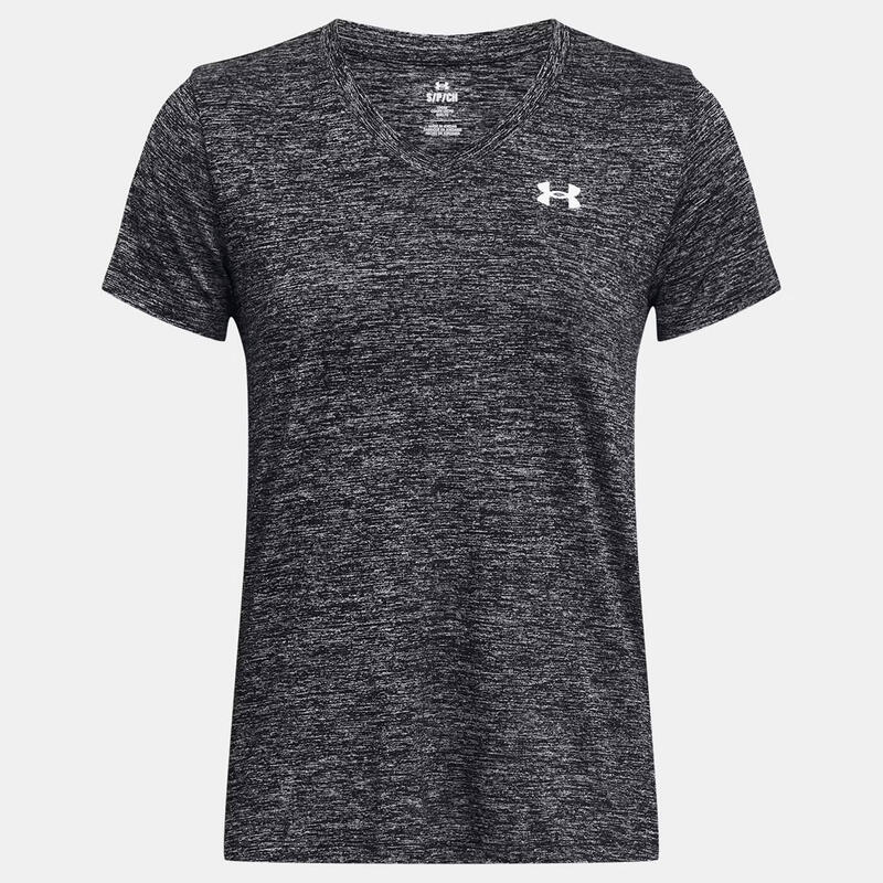 Tricou UA Tech™ Twist pentru femei Under Armour Black and White