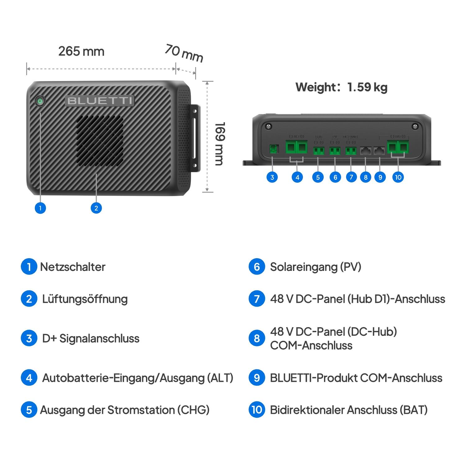 DC-DC-lader BLUETTI Charger 2 1200W voor auto, roadtrips & kamperen -99% RENEW 8/8