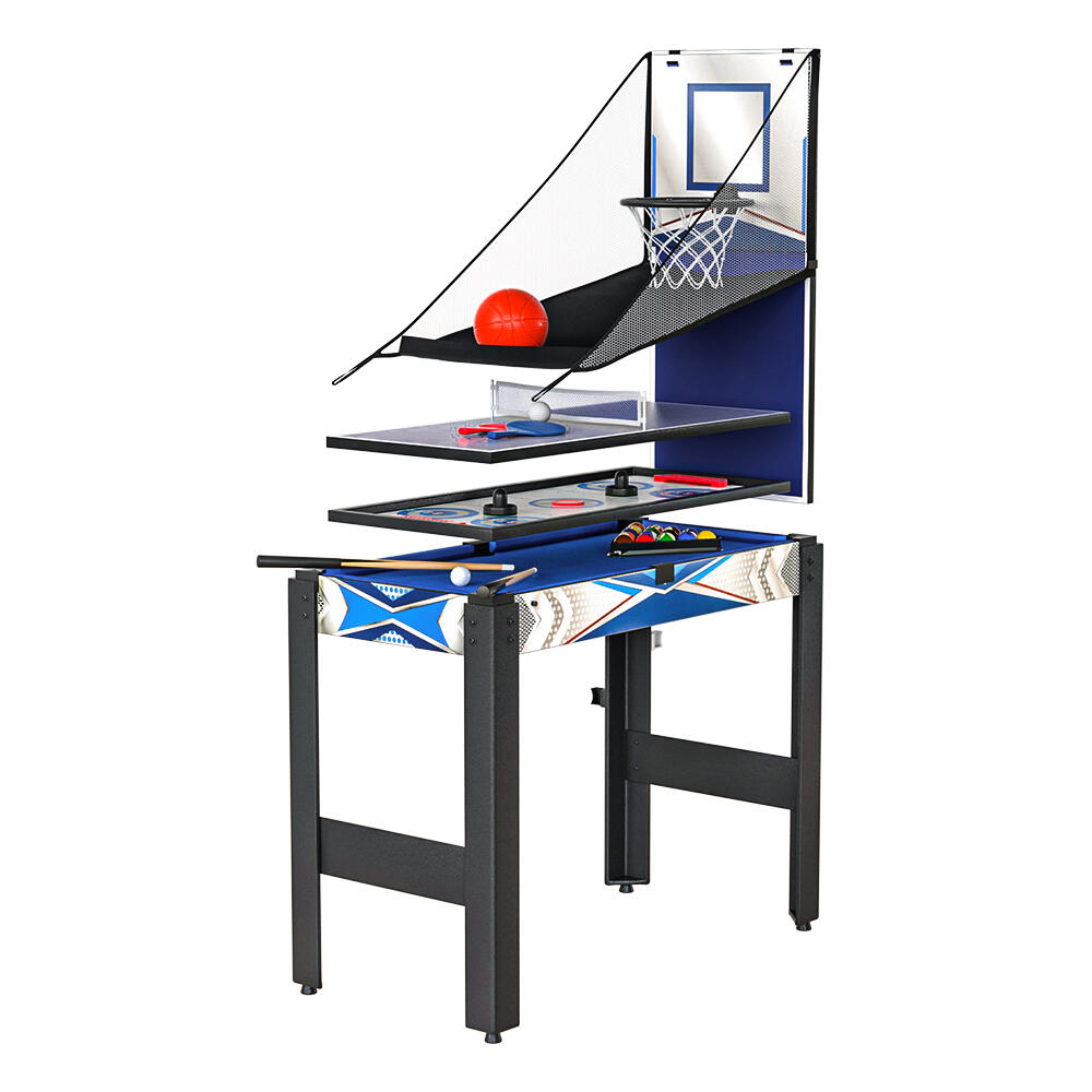 5-In-1 Game Table Pool Soccer Table Tennis Air Hockey Basketball Arcade Gift