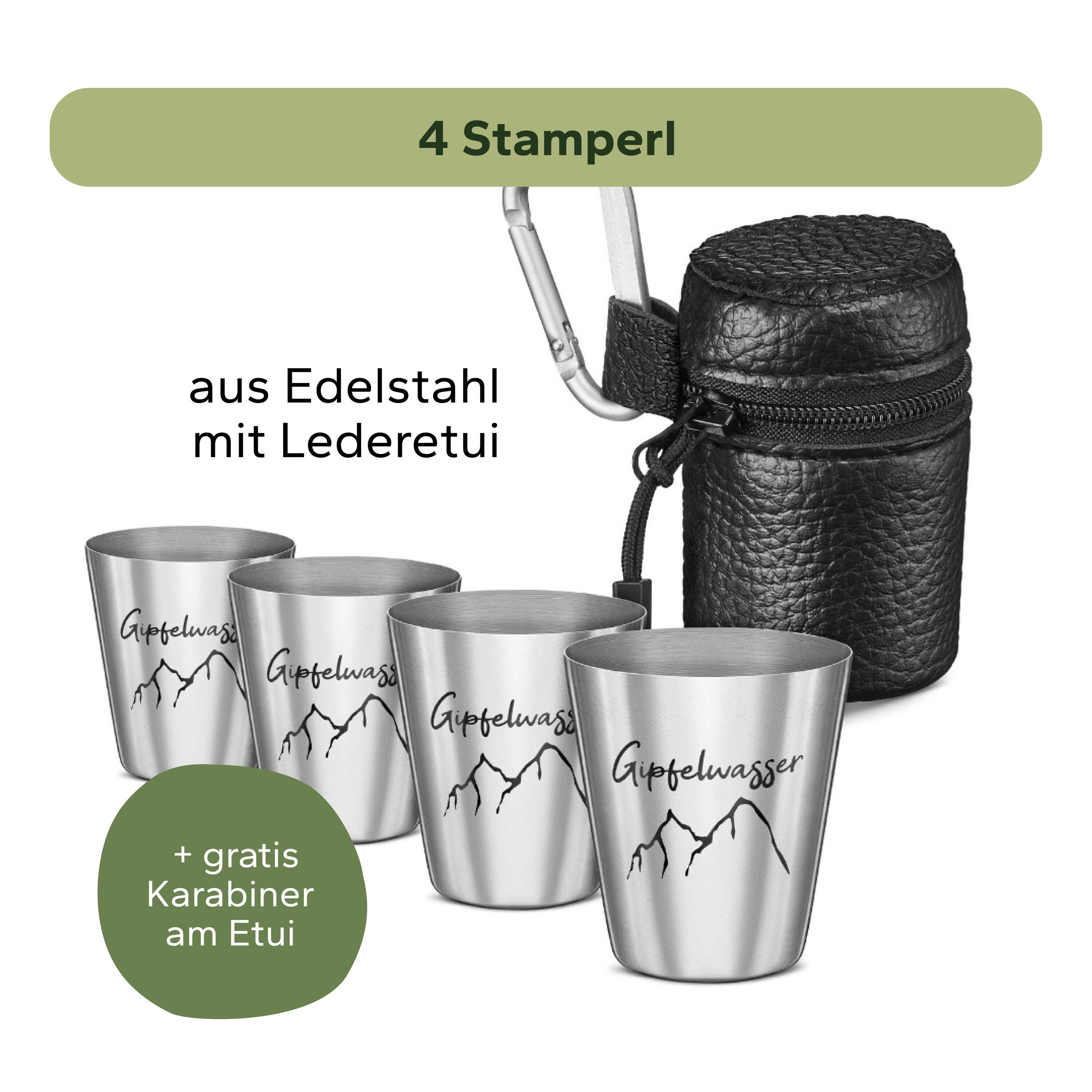 Gipfelwasser Stamperl inkl. Etui - Federleicht & Praktisch für unterwegs 5/9