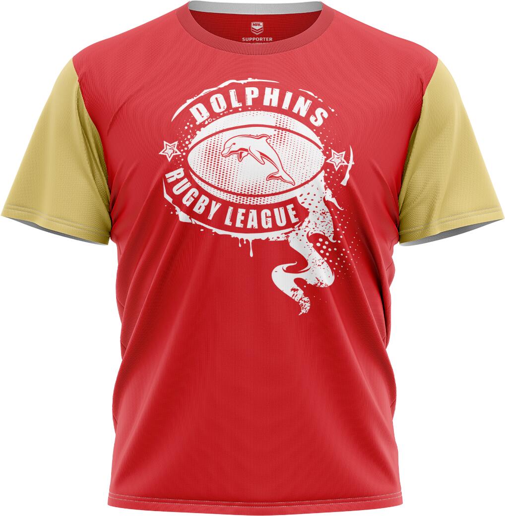 NRL Kids 'Preston' Tee Shirt - Dolphins - Baby Child T-Shirt