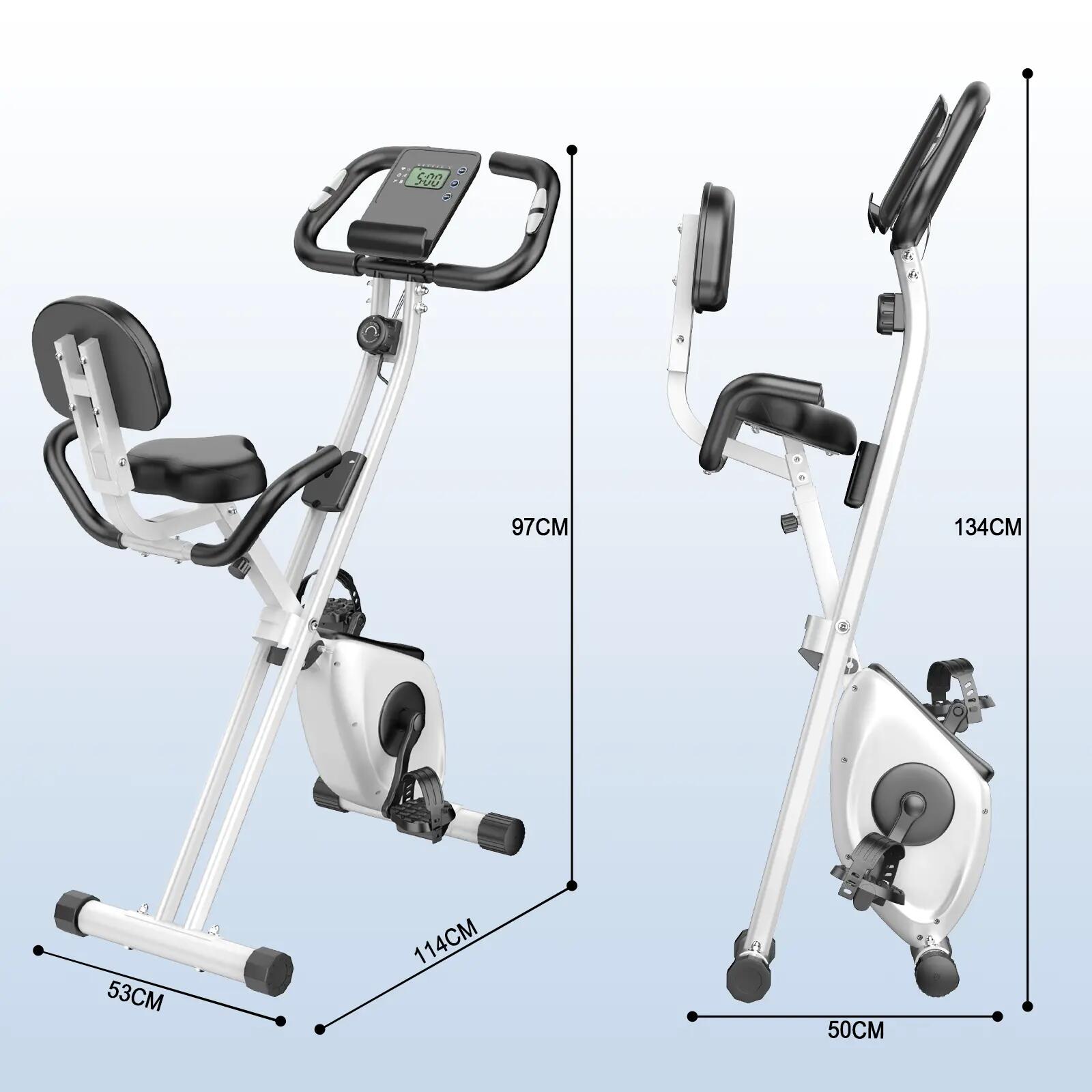 Unisexe Cardio Vélo Pliable 8 Niveaux LCD Maison 2/2