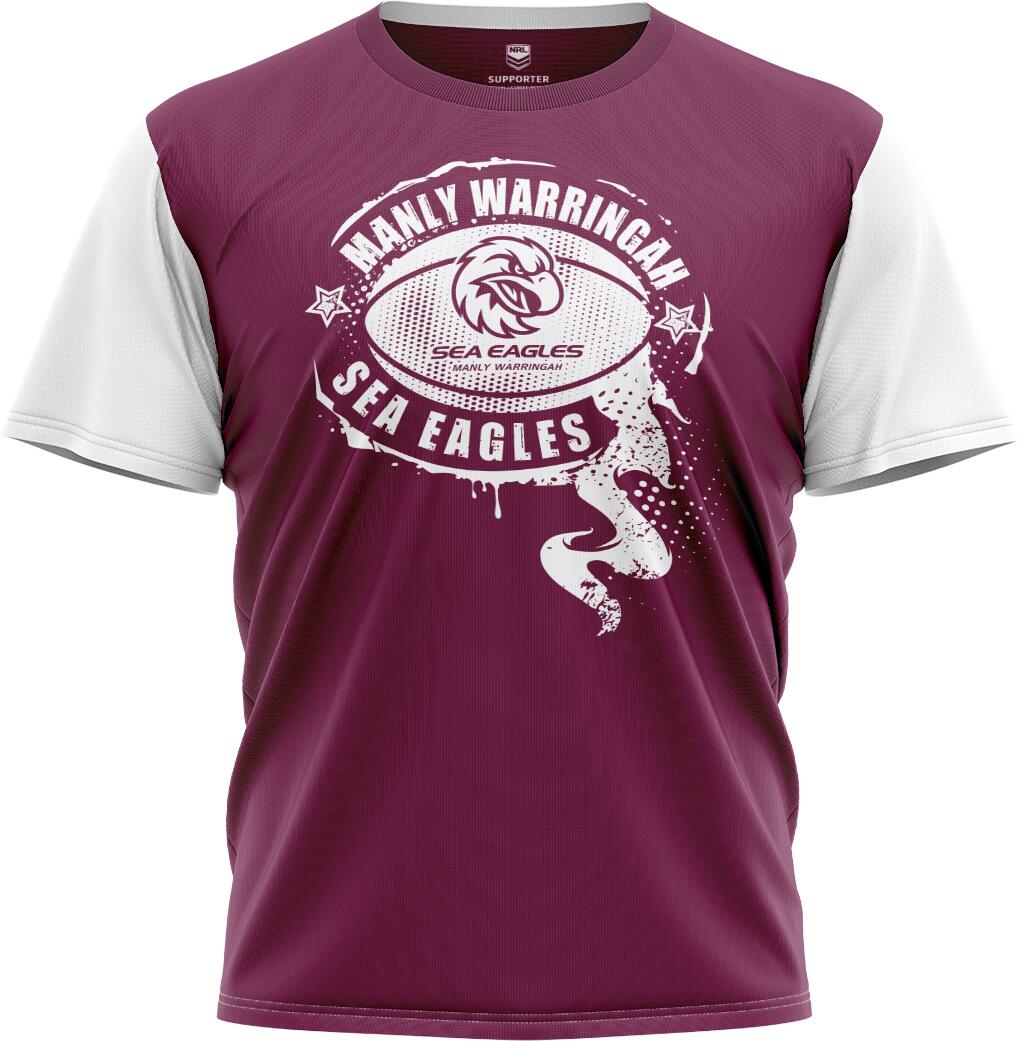NRL Kids 'Preston' Tee Shirt - Manly Sea Eagles - Baby Child T-Shirt