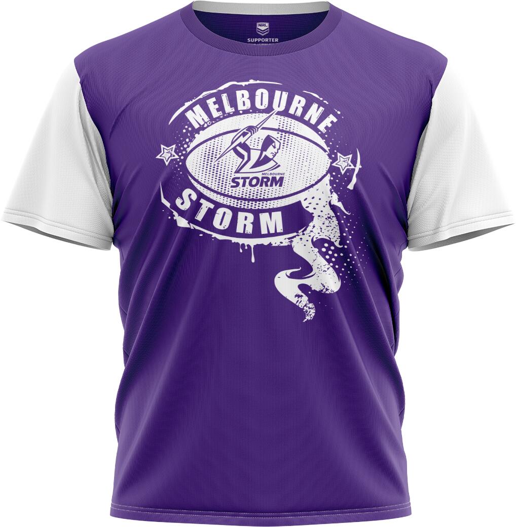 NRL Kids 'Preston' Tee Shirt - Melbourne Storm - Baby Child T-Shirt