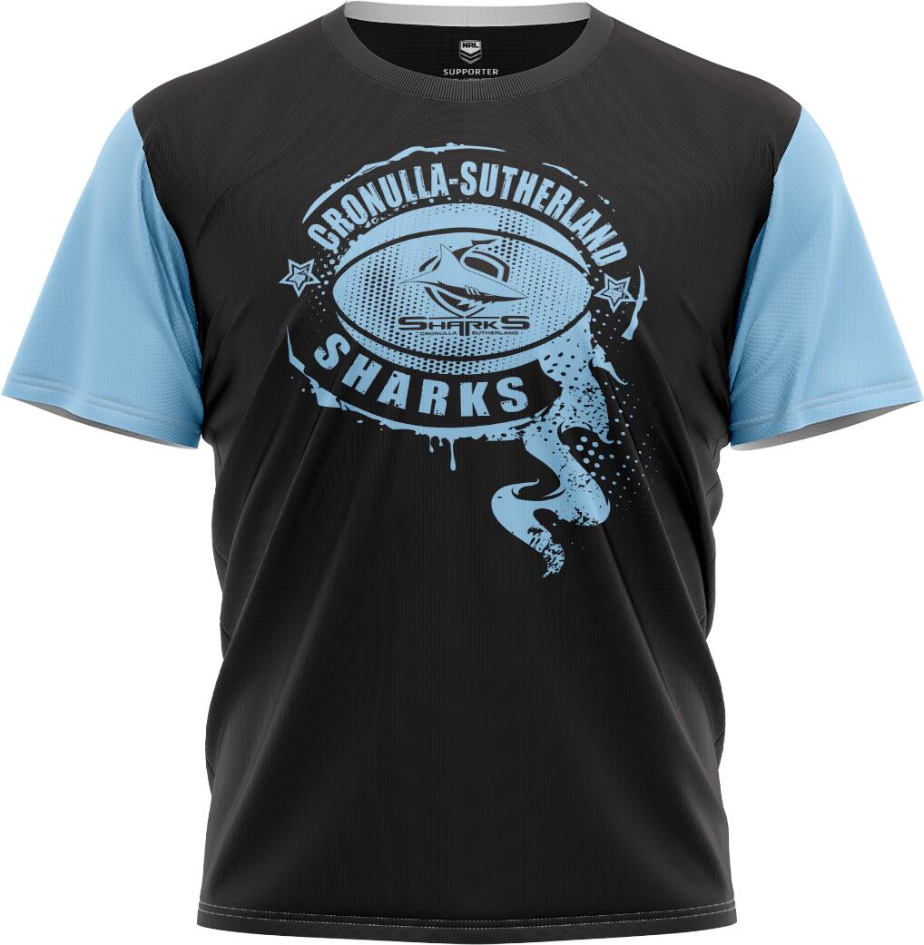 NRL Kids 'Preston' Tee Shirt - Cronulla Sharks - Baby Child T-Shirt