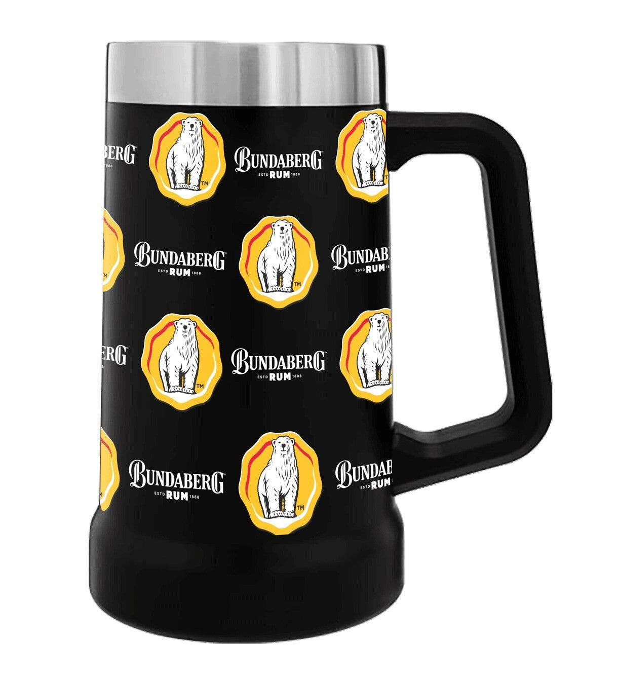 Bundaberg Rum Insulated Stein Glass - 600ml - Stainless Steel