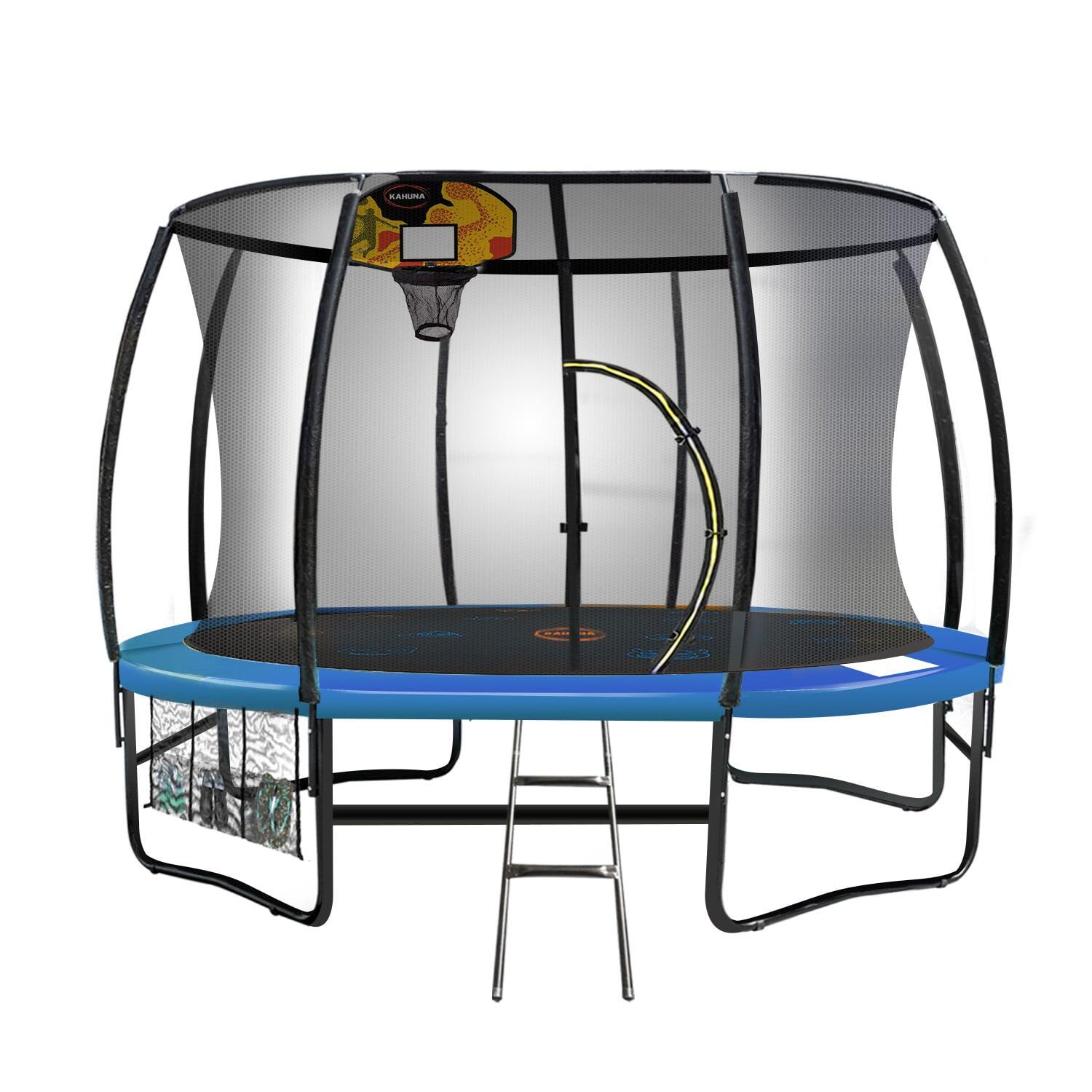 Kahuna Pro Trampoline with Mat, Reversible Pad & Basketball Set