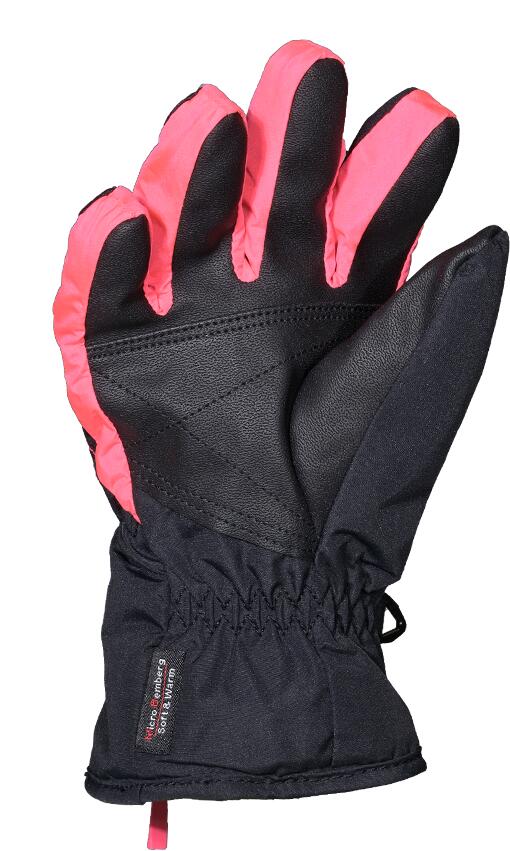 Gants de ski pour enfant - ORGUE - NOIR/ROSE - 12A 2/2