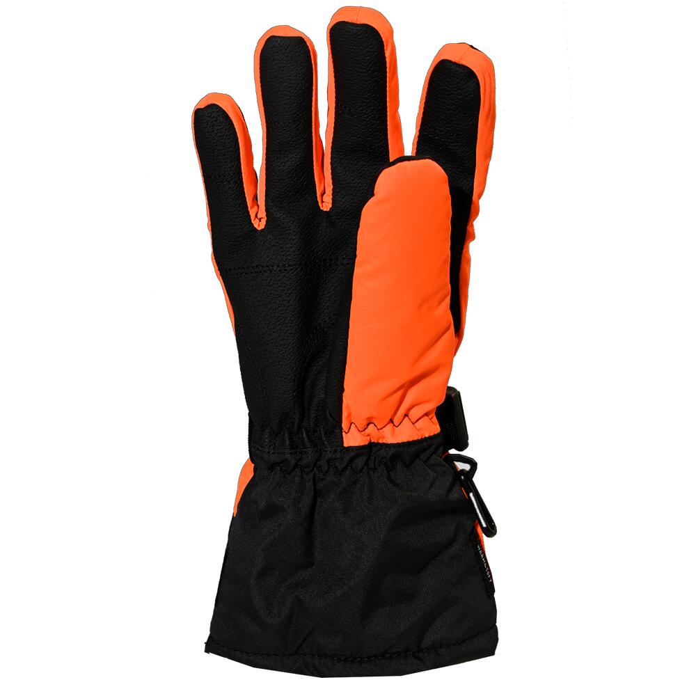 Gants de ski pour enfant - BINIOU - NOIR/ORANGE - 10A 2/2