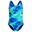 Costum inot fete Speedo Splashback Albastru/Verde– Endurance+