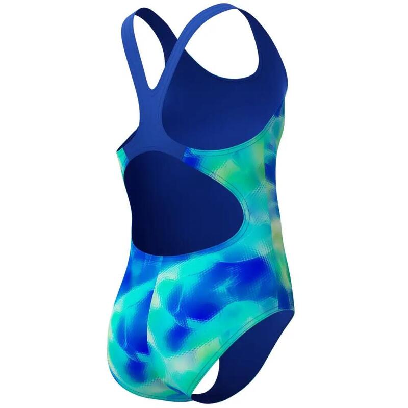 Costum inot fete Speedo Splashback Albastru/Verde– Endurance+