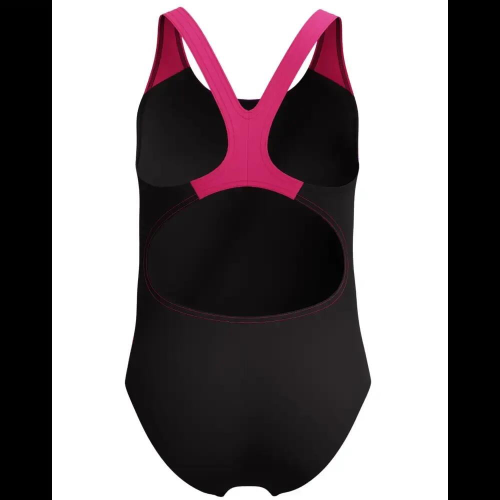 Maillot de bain fille Speedo Sprint Splashback noir/rose 2/5