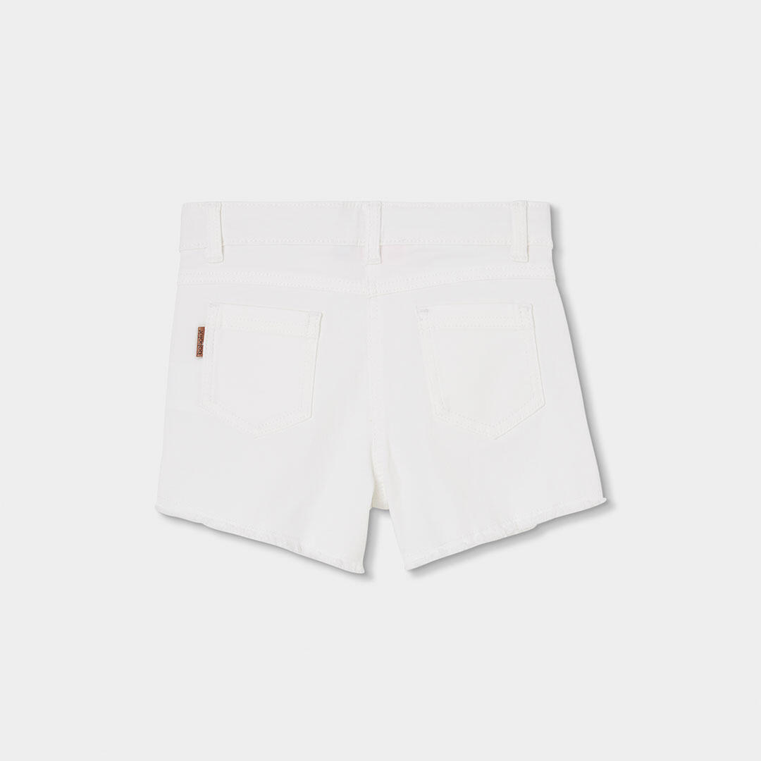 Shorts de verano de tenis kids niña boboli blanco 2/4