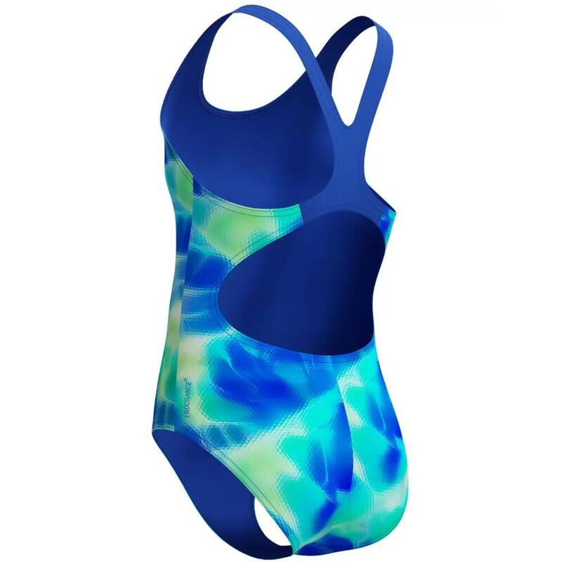 Costum inot fete Speedo Splashback Albastru/Verde– Endurance+