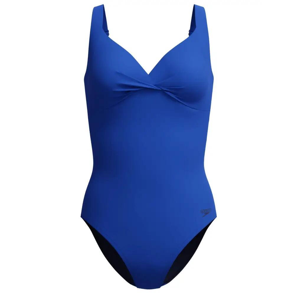 Maillot gainant Speedo Solid Cross Knot bleu 3/7