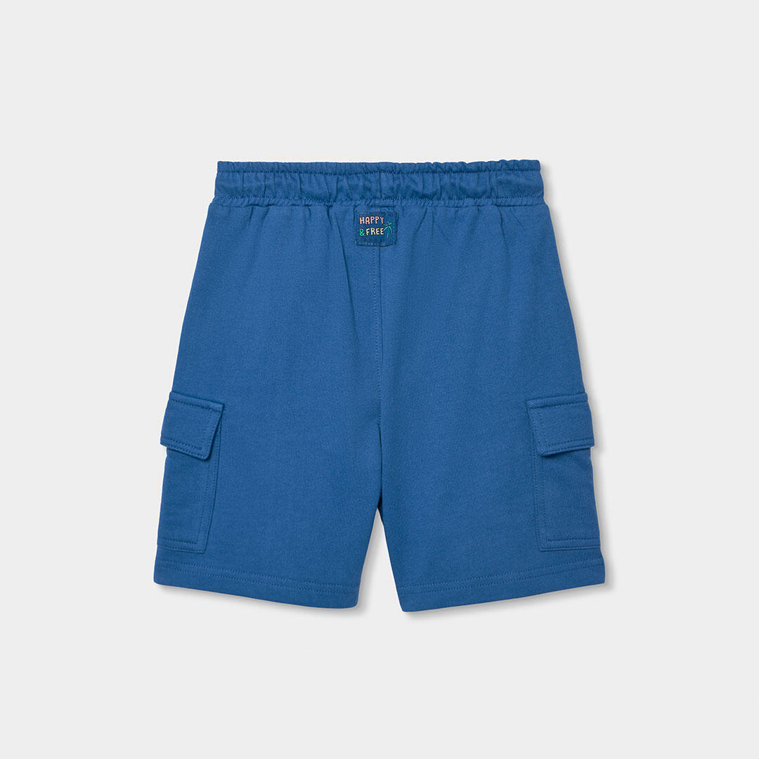 Bermudas de verano de tenis kids niño boboli azul 2/4