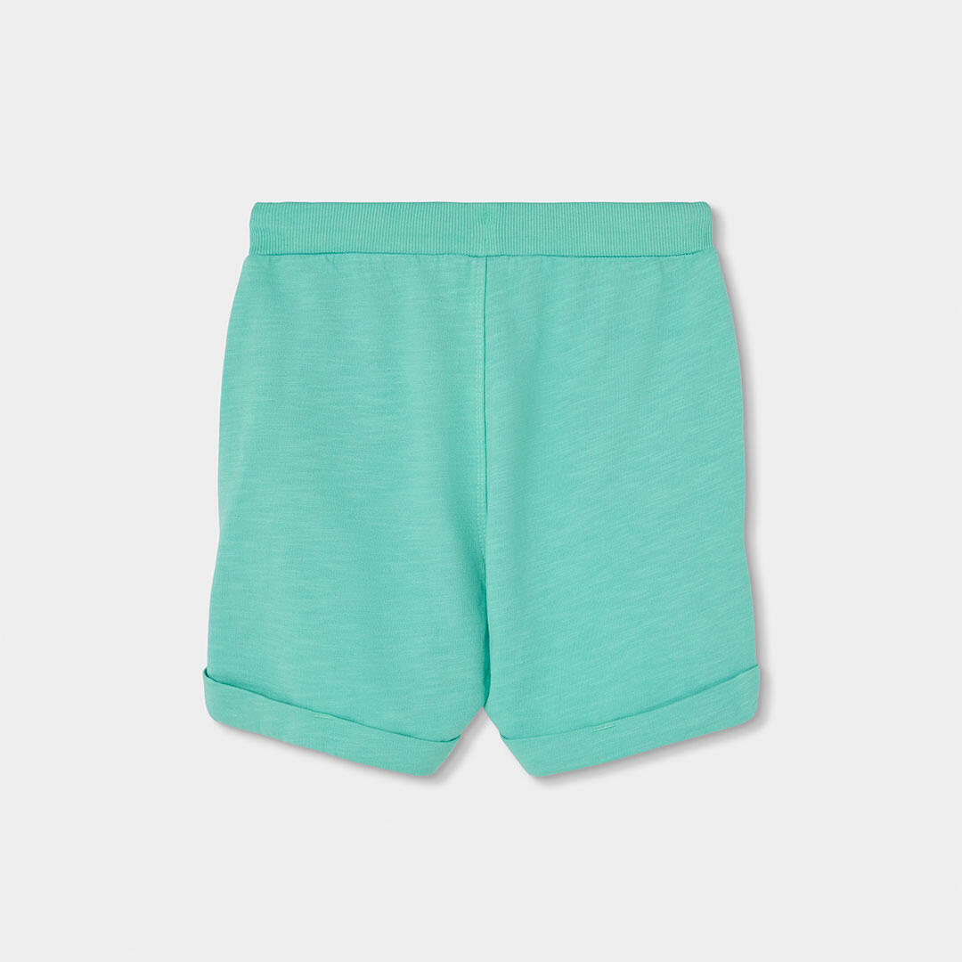 Bermudas de verano de tenis kids niño boboli verde 2/4