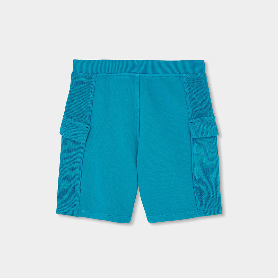 Bermudas de verano de tenis kids niño boboli verde 2/4