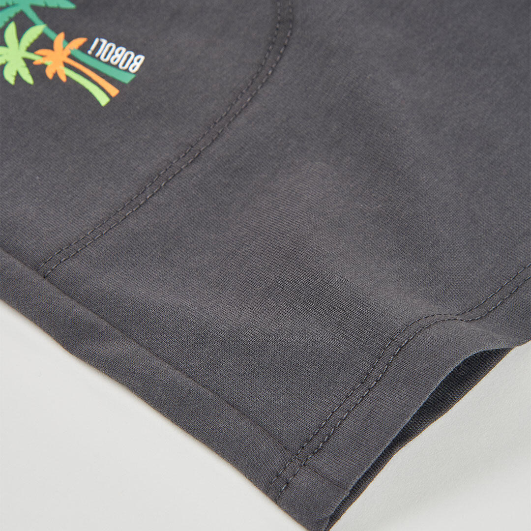 Bermudas de verano de tenis  kids niño boboli gris 4/4