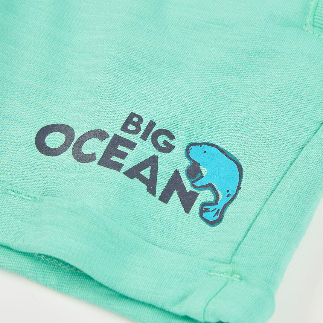 Bermudas de verano de tenis kids niño boboli verde 4/4