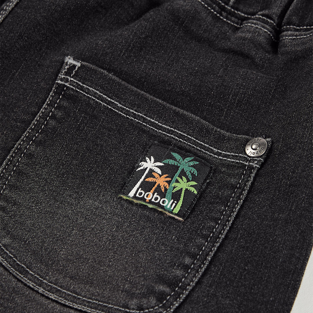 Bermudas de verano de tenis kids niño boboli gris 4/4