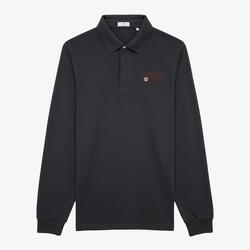 Polo manches longues coton piqué uni anthracite Blanco 1958