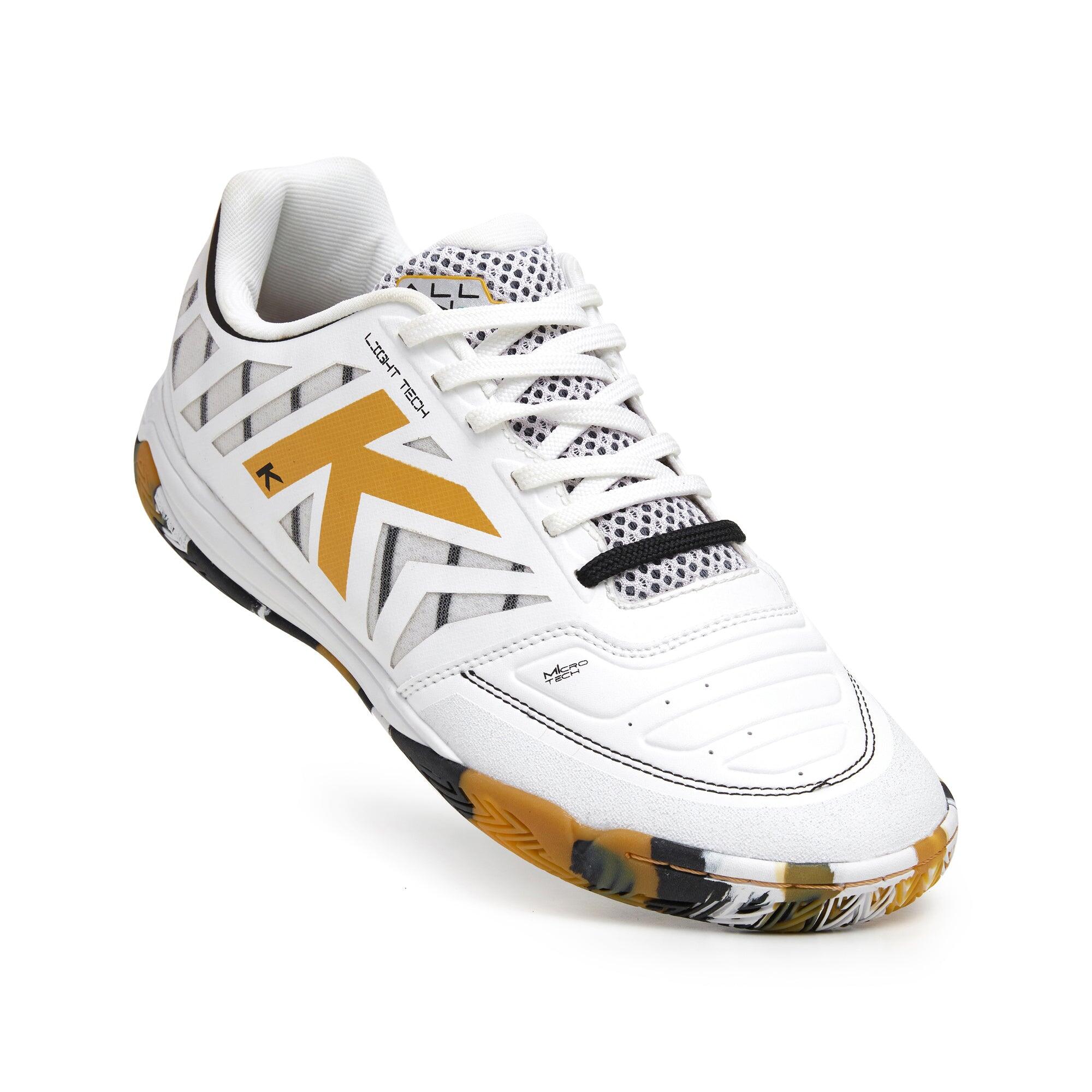 Kelme Zapatillas De Fútbol Sala All In Special Player Blanco Y Oro Y Negro Unise 3/4