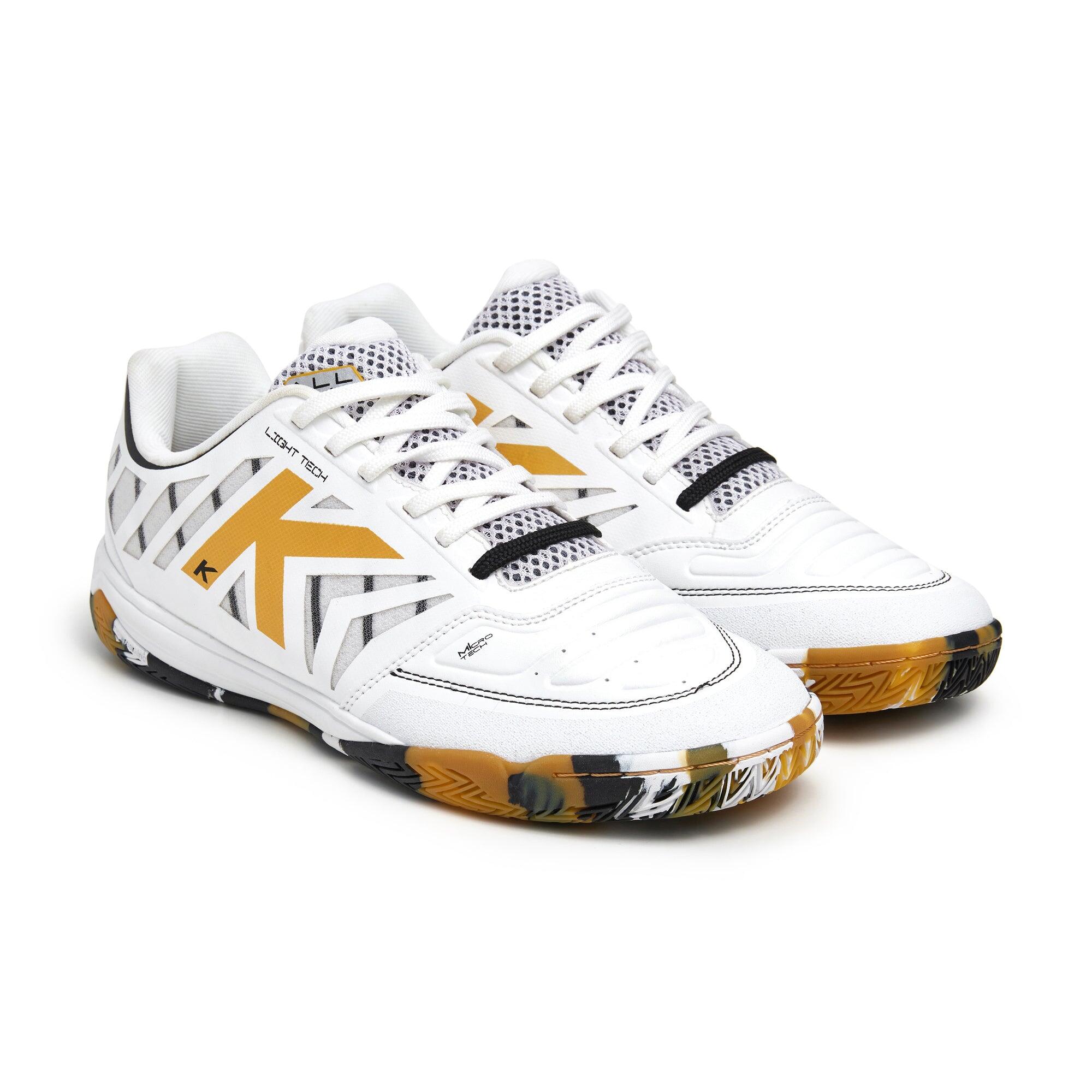 Kelme Zapatillas De Fútbol Sala All In Special Player Blanco Y Oro Y Negro Unise 2/4