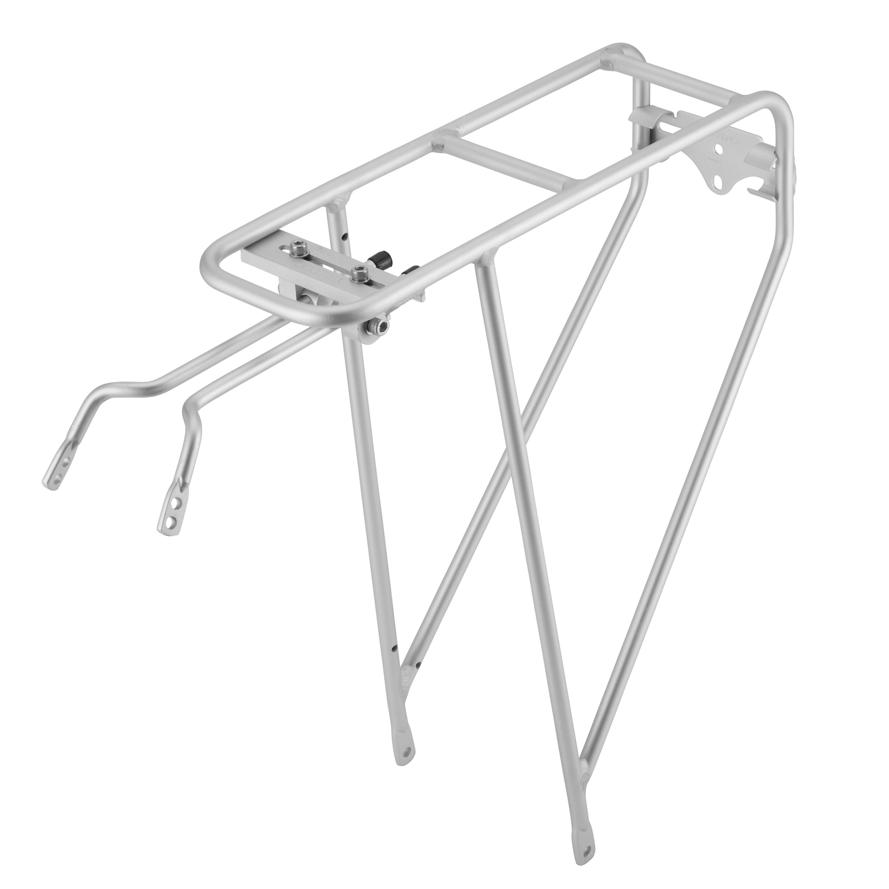 Ultralight Rear Rack Tour Ultralite Rear Rack - Silver - 26-700c | Decathlon