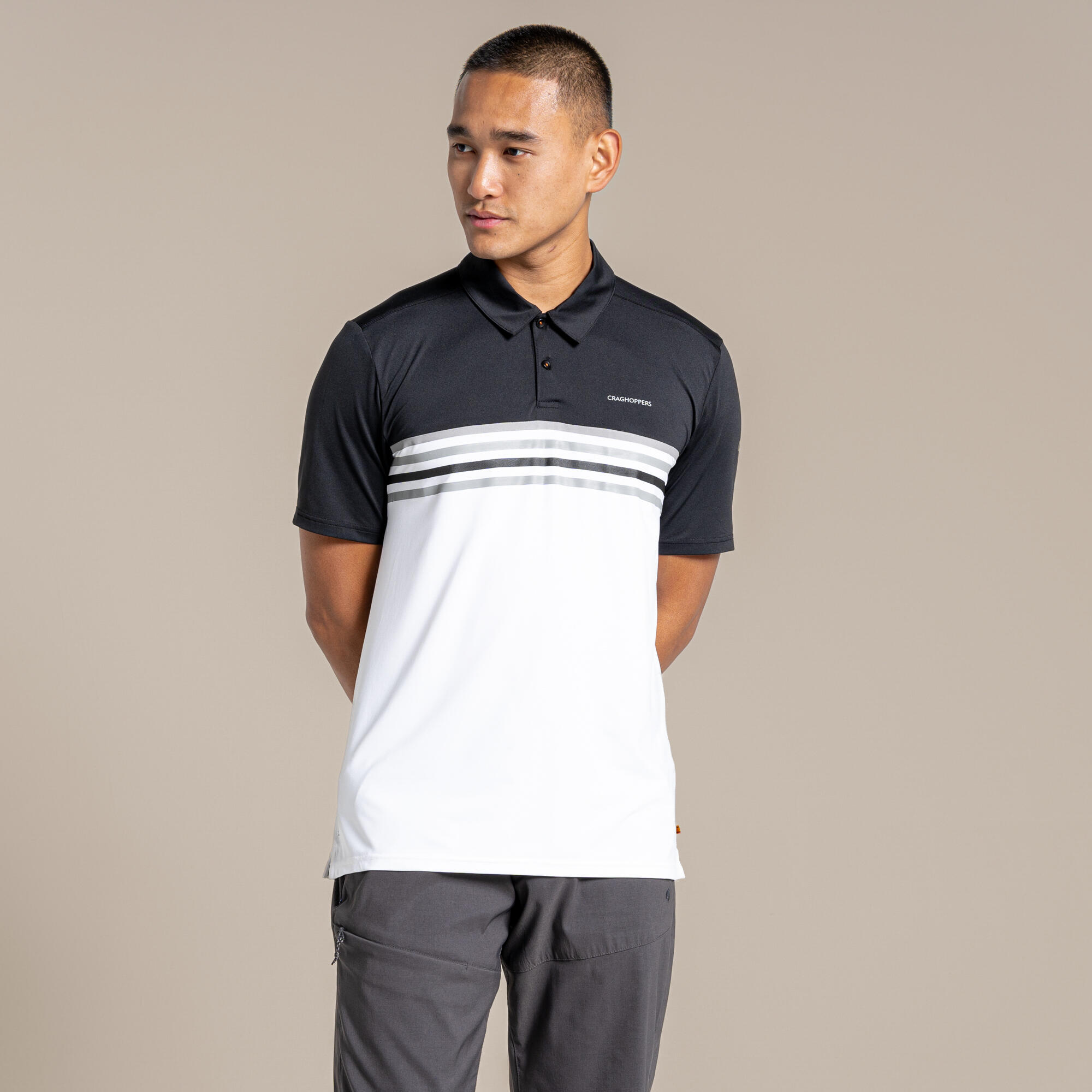 NosiLife Pro Polo Shirt mit kurzen Ärmeln für Männer 1/4